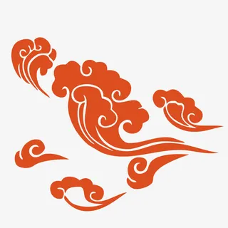 六朵金花祥云免抠