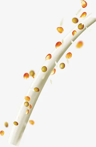 豆奶主题元旦海报免抠