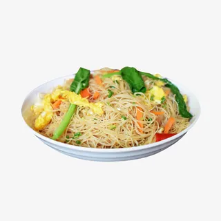 产品实物鸡蛋炒米线免抠