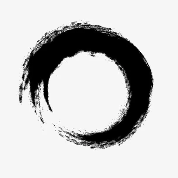 简约传统纹理圆圈免抠