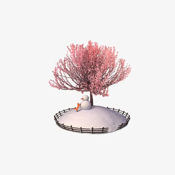 樱花树免抠