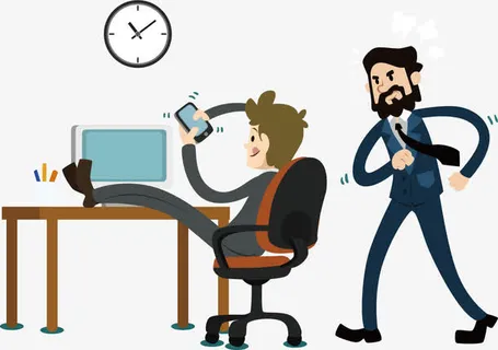 矢量手绘扁平人物玩手机免抠