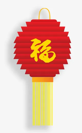 元宵节大红灯笼免抠