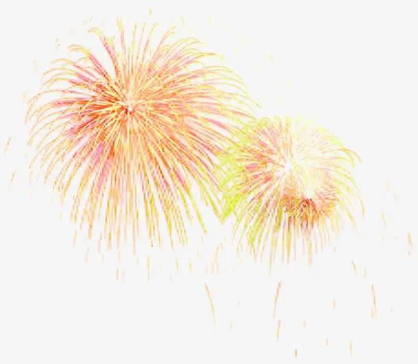 庆典开业绚丽烟花烟花免抠