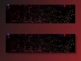 音乐碎片个性背景banner免抠