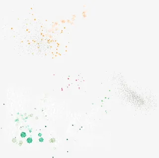 创意合成手绘花朵星光效果免抠