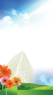 春天新生入学红花H5背景高清