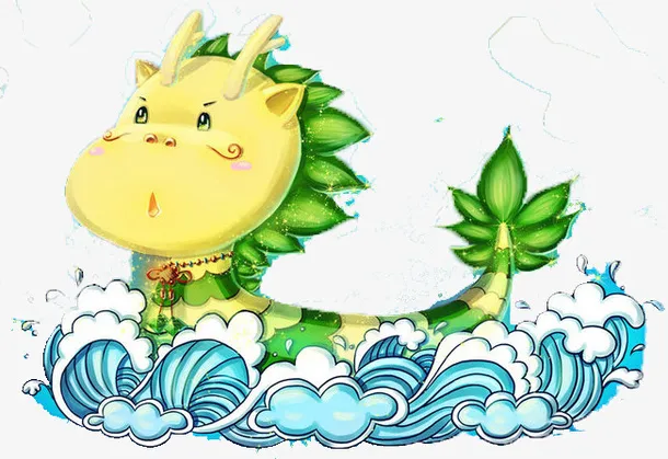 卡通版的龙舟免抠