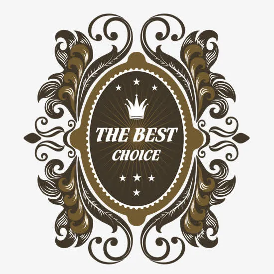 欧式花纹标签免抠