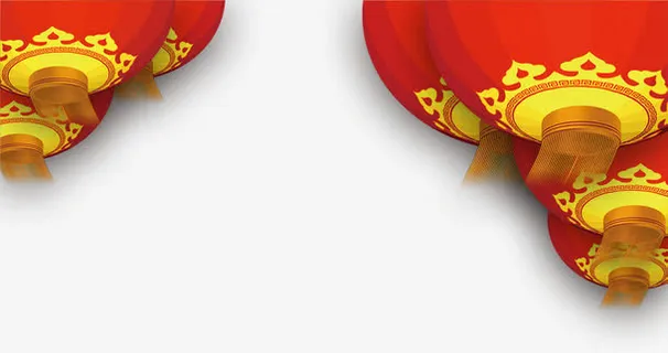红灯笼装饰图案免抠