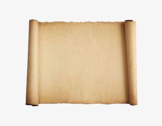 古书卷轴实物图免抠