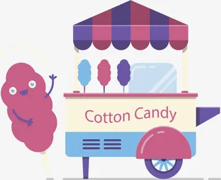 卡通棉花糖免抠