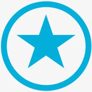 收藏地铁车站的蓝色图标免抠