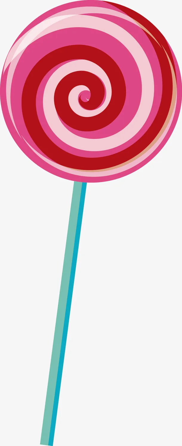 红色卡通棒棒糖素材图免抠