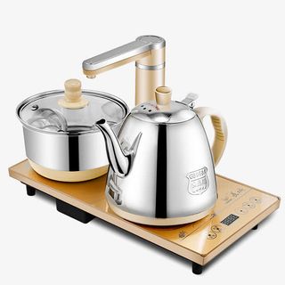 银色不锈钢电热壶免抠