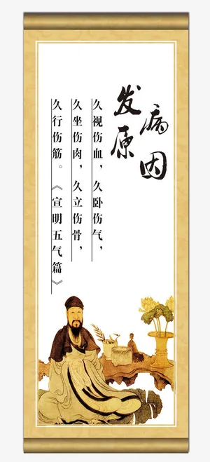 中医养生发病原因免抠