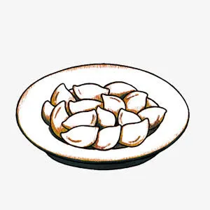 漂浮饺子免抠