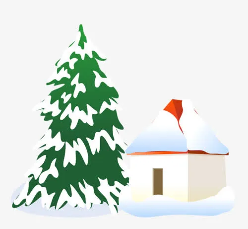 圣诞节雪地免抠