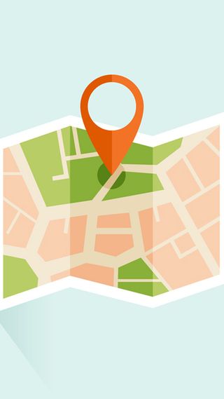 浅蓝色定位图标背景图高清