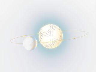 星系柔和轨迹行星免抠