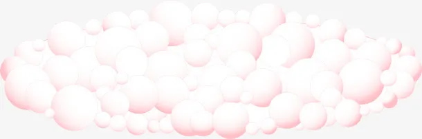 唯美粉色气泡免抠