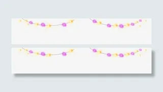 彩色灯串装饰免抠