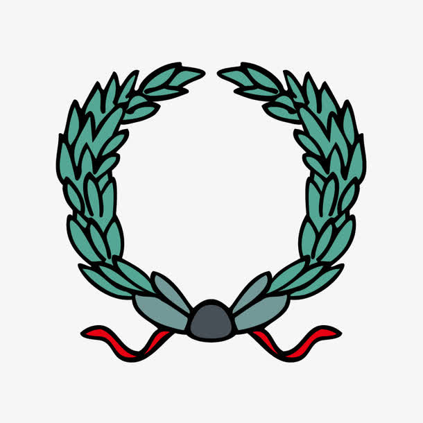 绿色花藤边框免抠