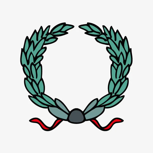 绿色花藤边框免抠