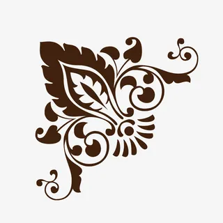 中国风花纹免抠