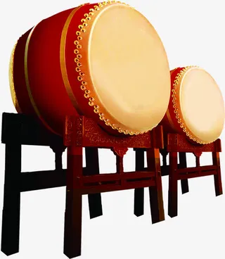 大鼓节日场景击鼓免抠