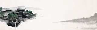 简约水墨江南中国风海报banner高清