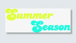summer season字体设计免抠