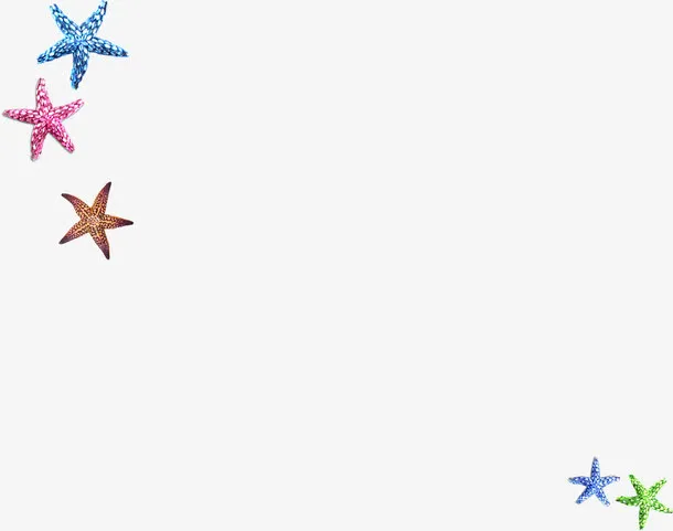海星五角星装饰免抠