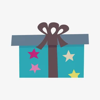 卡通文艺精美礼盒设计包装设计免抠