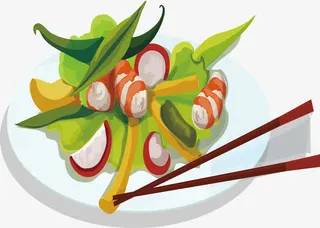 矢量图一晚虾免抠