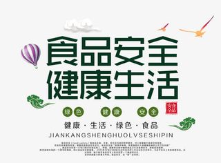 免抠食品安全艺术字文案免抠