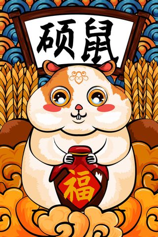 老鼠卡通图案免抠