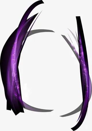 紫色线条流光免抠