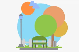 手绘矢量春天免抠