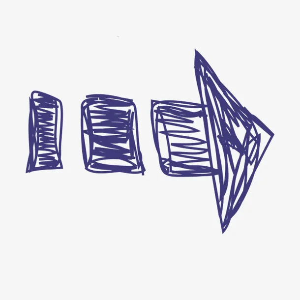 手绘箭头免抠