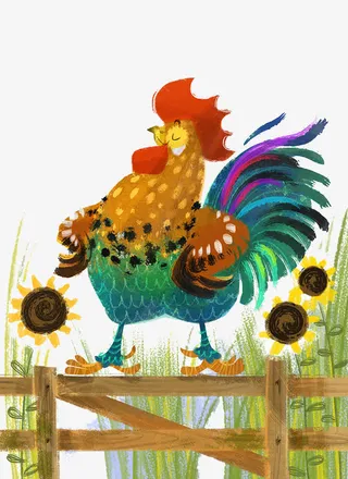 骄傲的大公鸡免抠