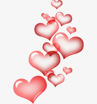 浪漫心形装饰图案免抠