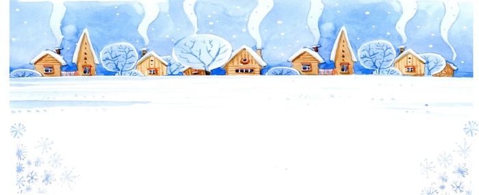 冬季卡通白色雪地房子淘宝banner高清