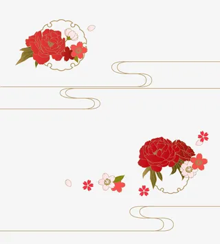 中国传统纹理PNG免抠