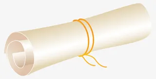 手绘通知书免抠