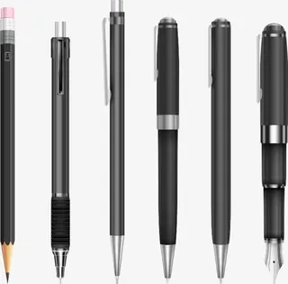 黑色笔组合免抠