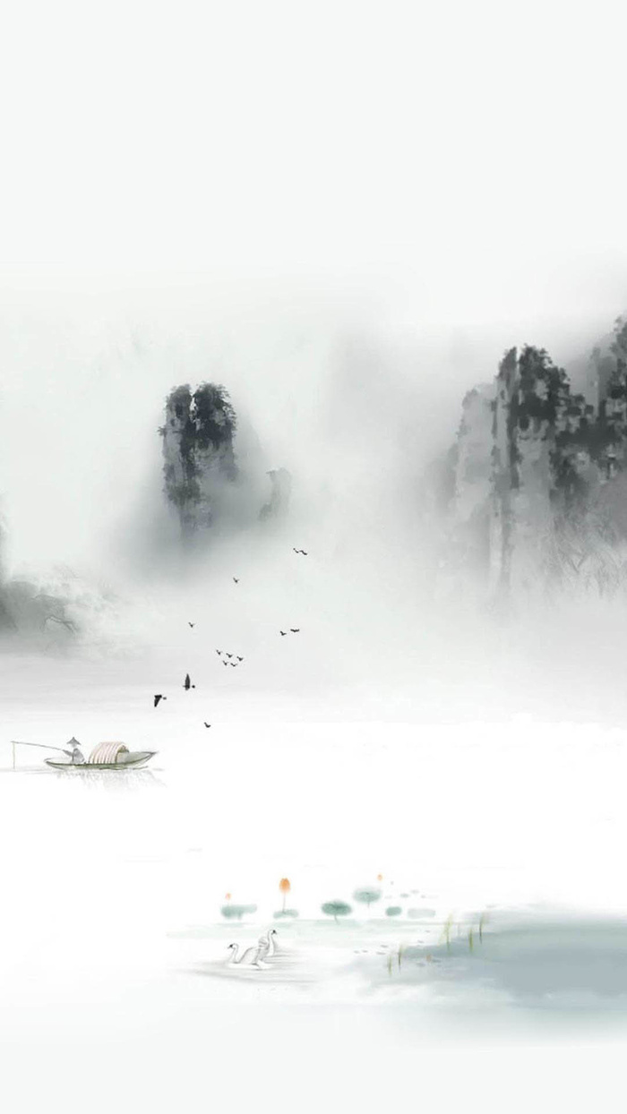 中国风山水H5背景高清