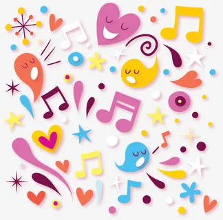 可爱的卡通无缝拼接底纹免抠