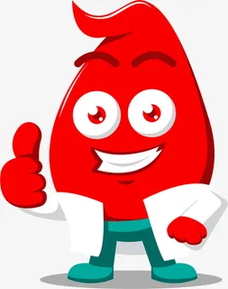 微笑大拇指血液小人免抠 微笑大拇指血液小人免抠