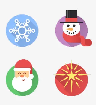 圣诞小图标免抠